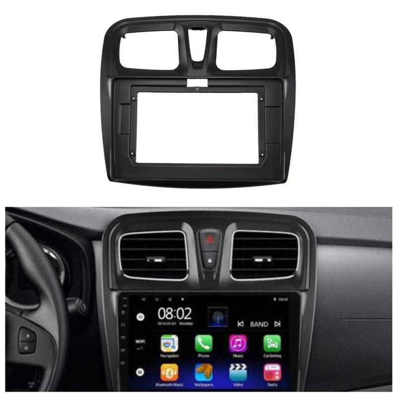 GENERICO - Consola Para Radio Renault Sandero 15-18  Pacha y Cambus
