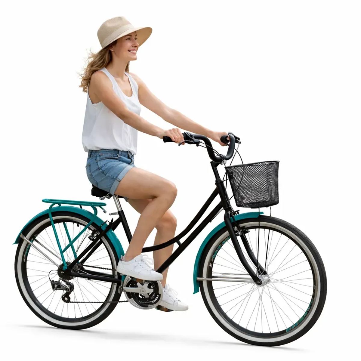 SFORZO - Bicicleta Playera Dama Rin 26 18 Cambios