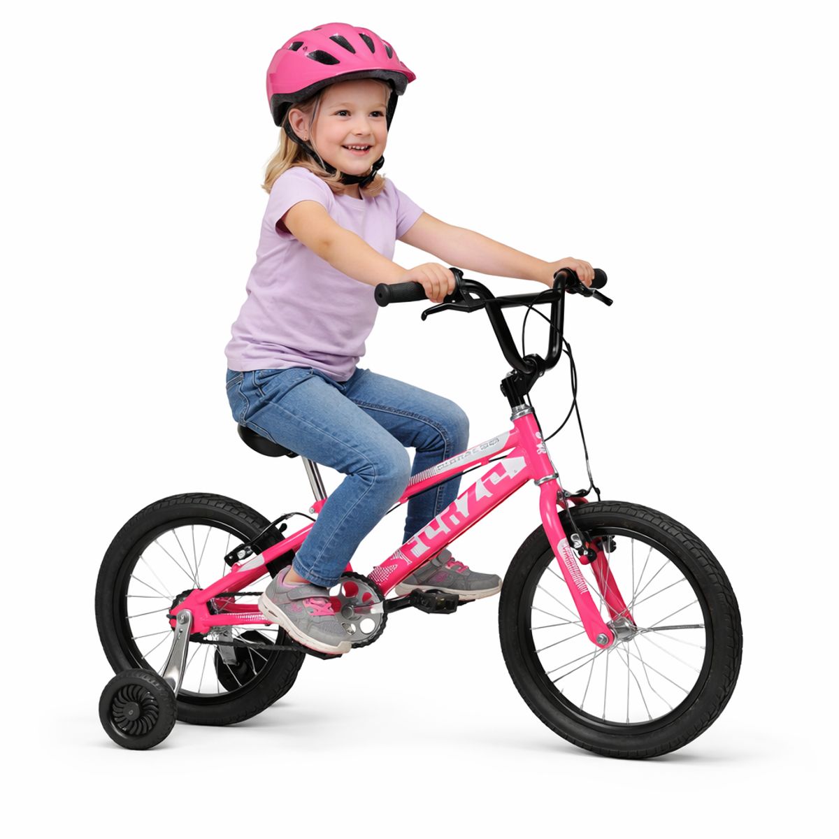 SFORZO - Bicicleta Infantil Rin 16 Con Auxiliares