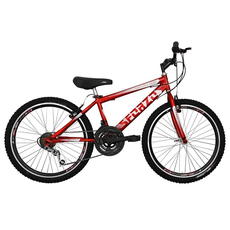 SFORZO - Bicicleta Niño Rin 24 Doble Pared 18 Cambios Rojo