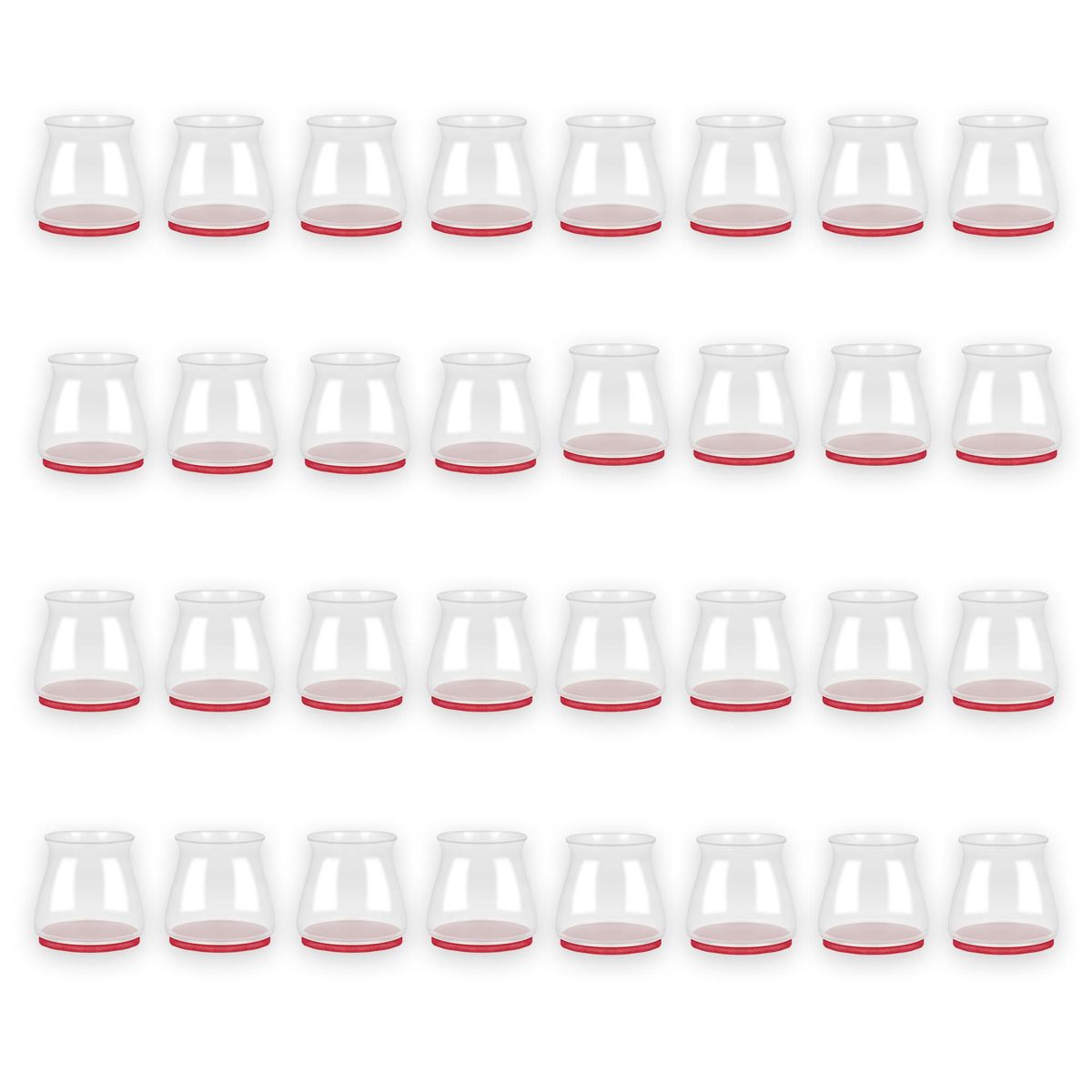 ENERGY PLUS - Set x32 Protectores en silicona para patas de sillas o muebles