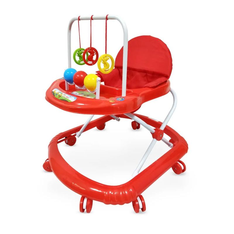 KIDSHOP - Caminador para Bebe Ping Pong ROJO niños llanta Silicona 312