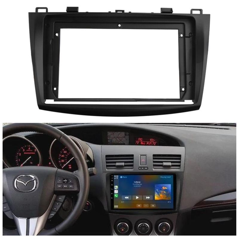 GENERICO - Consola Para Radio Mazda 3 New 10-13 + Pacha y Cambus.