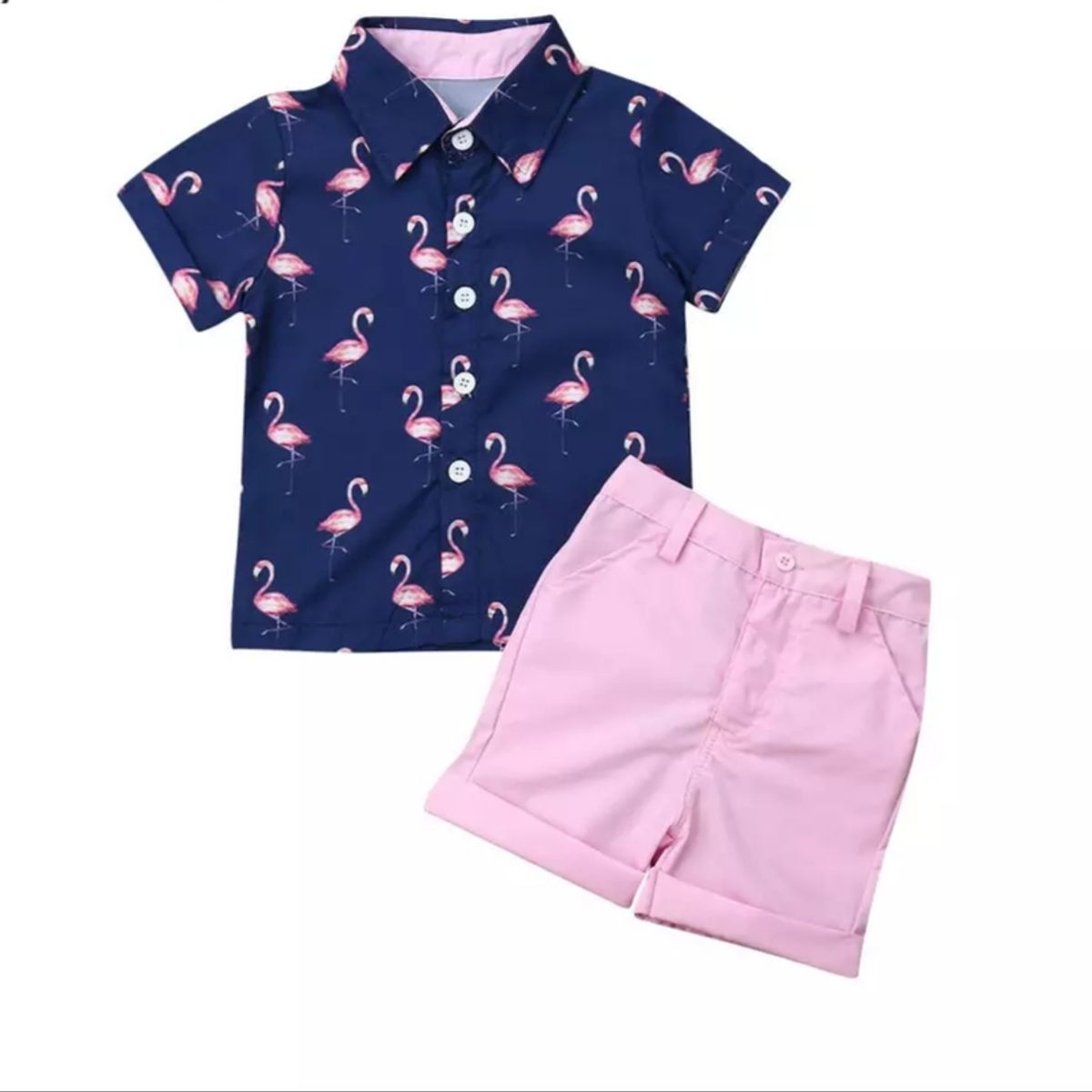 LUSOLSI - Ropa para niños conjuntos de vestir bebes camisa y pantalon corto