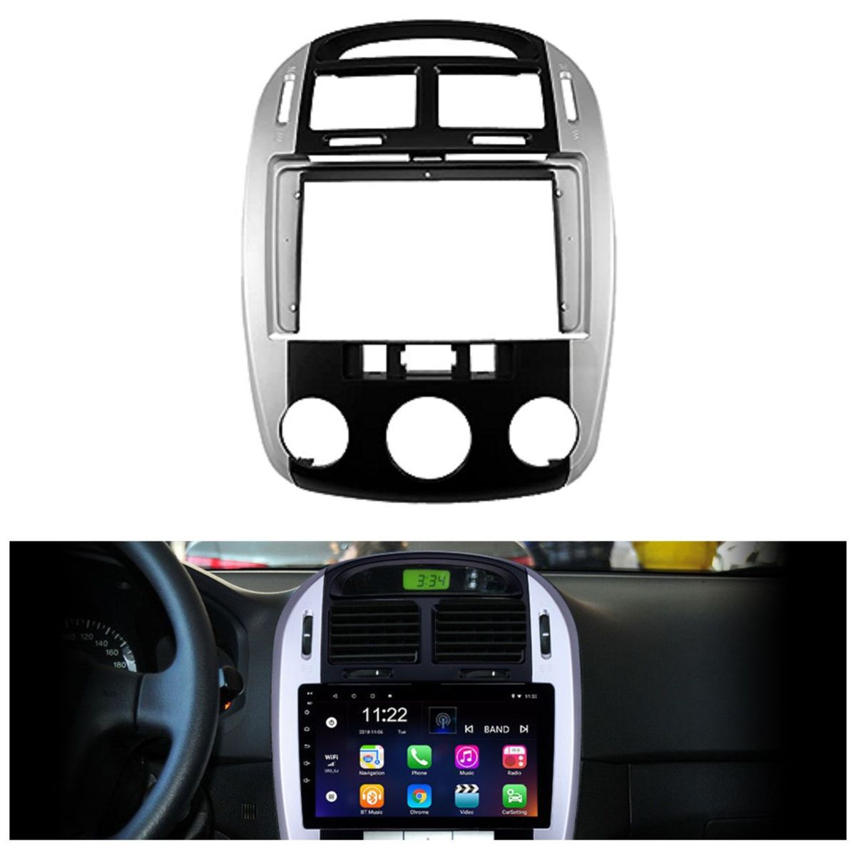 GENERICO - Consola Para Radio Kia Cerato 2012 + Pacha.