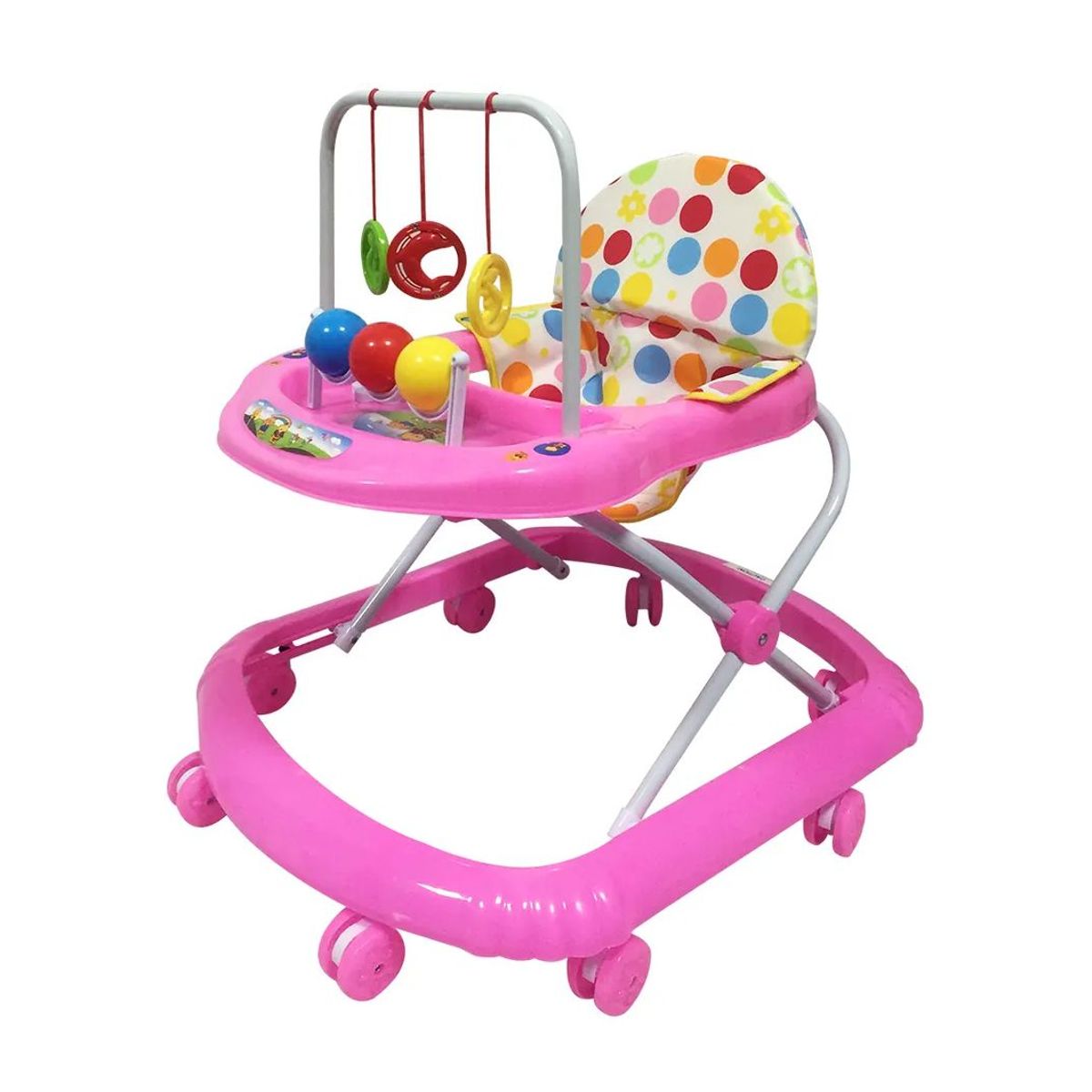 KIDSHOP - Caminador para Bebe Ping Pong ROSA niños llanta Silicona 312