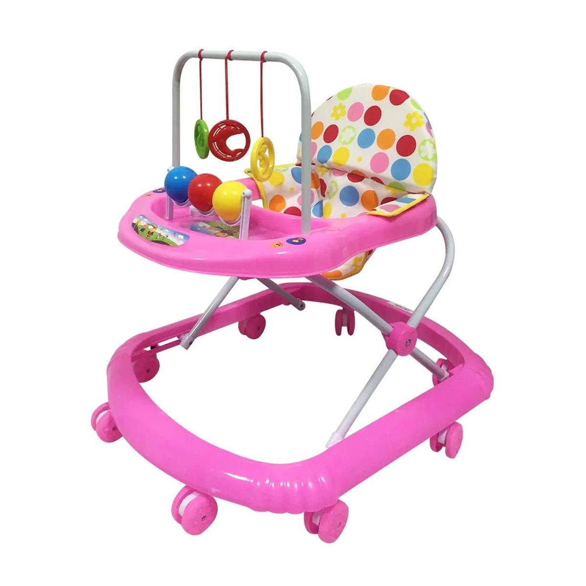 KIDSHOP - Caminador para Bebe Ping Pong ROSA niños llanta Silicona 312