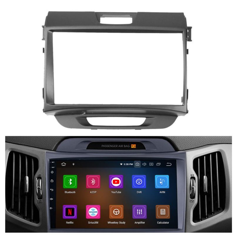 GENERICO - Consola Para Radio Kia Sportage Revolution 2010 + Pacha.