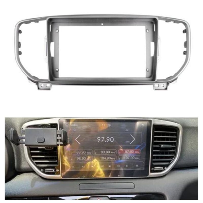 GENERICO - Consola Para Radio Kia Kx5 Sportage 2019 + Pacha y Cambus.