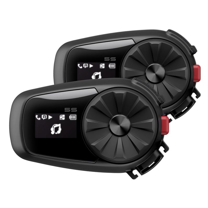 SENA BLUETOOTH - Intercomunicador para Moto Sena 5S Audio HD Dual Pack