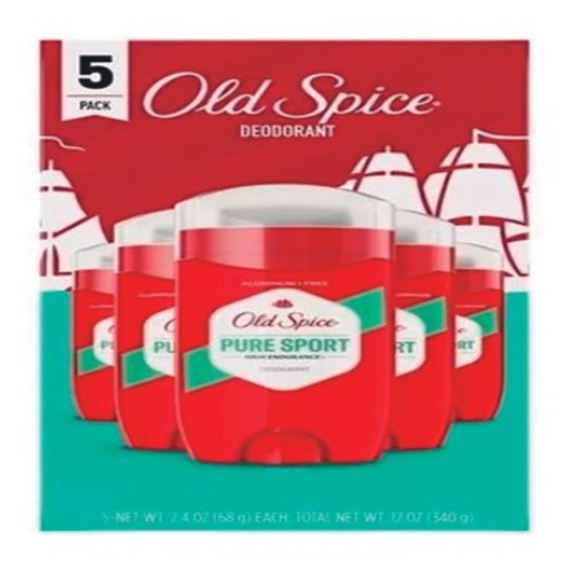 OLD SPICE - Desodorante Old Spice Pure Sport 5 Unidades x 68g.