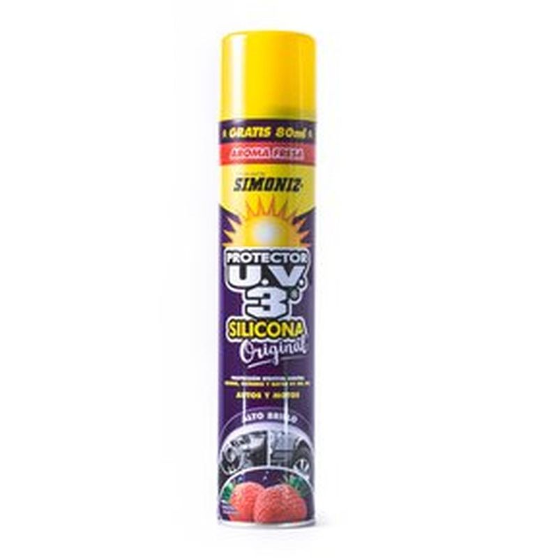 SIMONIZ - Silicona Protectora UV3 SIMONIZ en Aerosol Fresa 400ml