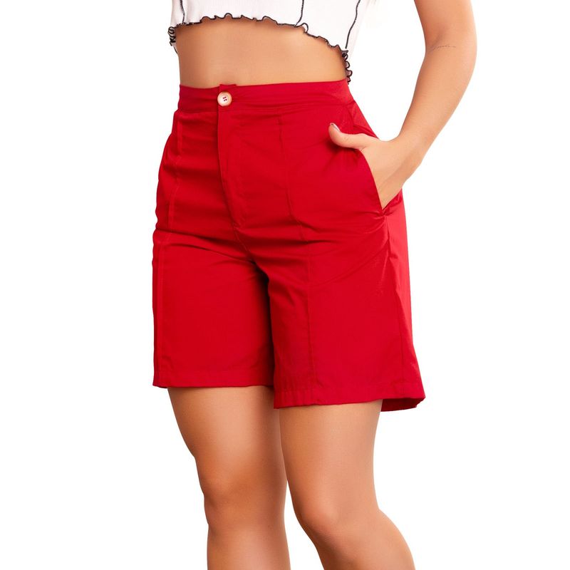 ATYPICAL - Bermuda Short Mujer Rojo Atypical 33817