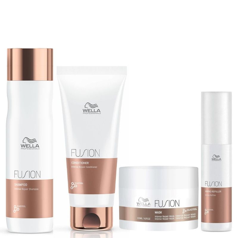 WELLA - Kit Wella Fusion ShampooAcondMascarillAmino refiller