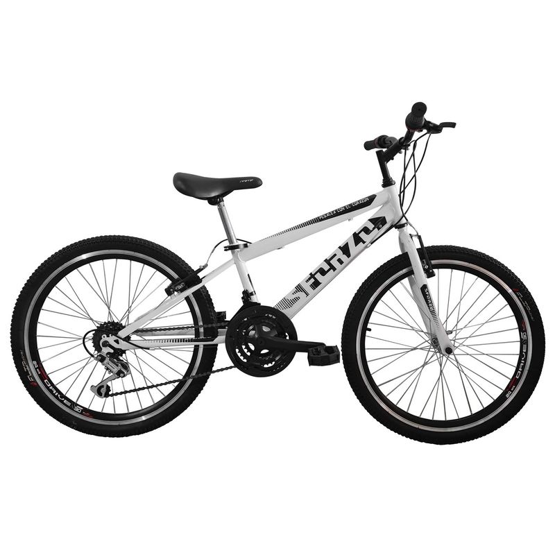 SFORZO - Bicicleta Niño Rin 24 Doble Pared 18 Cambios Blanco-