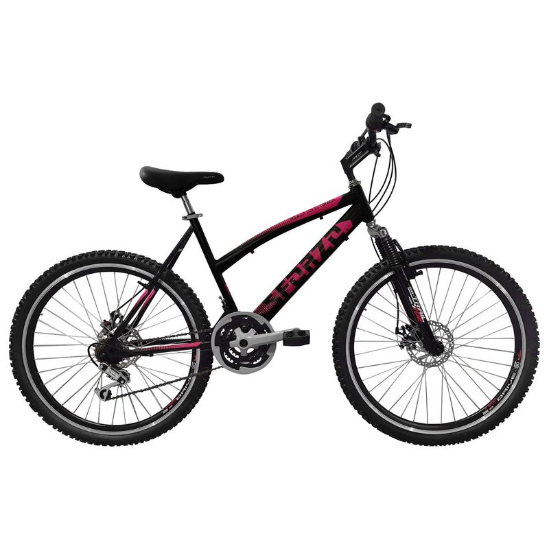 SFORZO - Bicicleta Dama Rin 26 18 Cambios Disco Suspensión Negra
