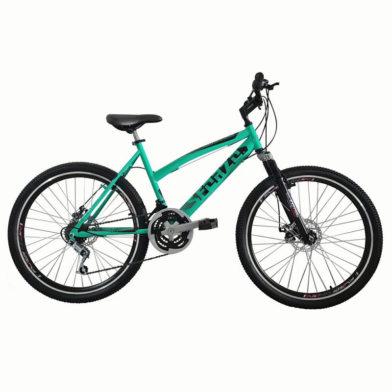 SFORZO - Bicicleta Dama Rin 26 18 Cambios Disco Suspensión Aguamarina-