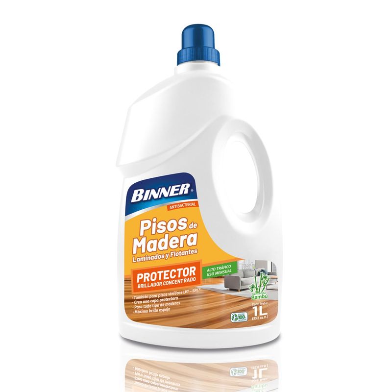 BINNER - Protector Brillador BINNER Pisos de Madera Laminados 1000ml