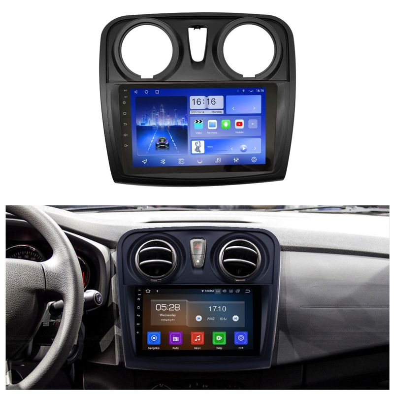 GENERICO - Radio Para Renault Sandero 14-17 Android 13 Carplay.
