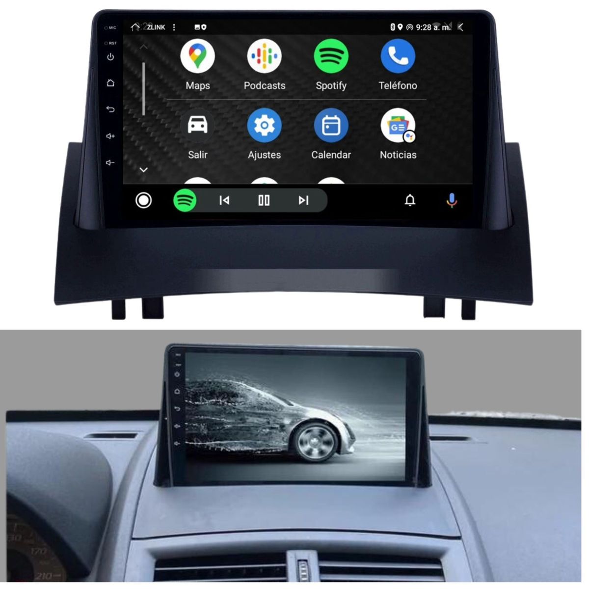 GENERICO - RADIO PARA RENAULT MEGANE ii 03-09 ANDROID 13 CARPLAY.