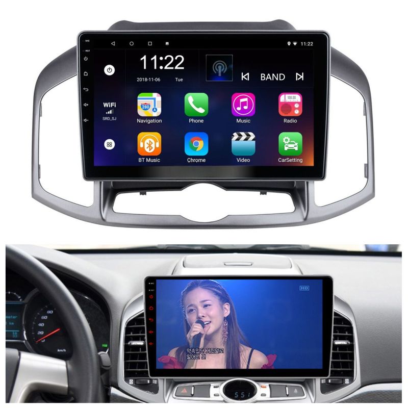 GENERICO - RADIO PARA CHEVROLET CAPTIVA 2017 ANDROID 13 CARPLAY.