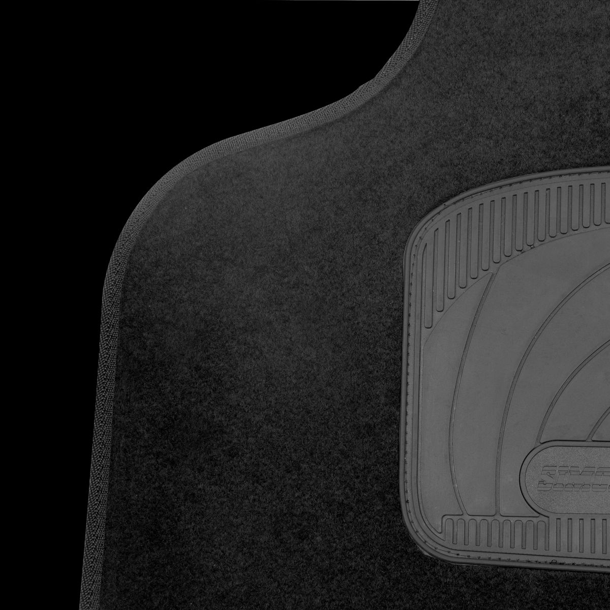 SIMONIZ - Tapete Alfombra Universal SIMONIZ Full Equipo Renault 3 Pz Negro