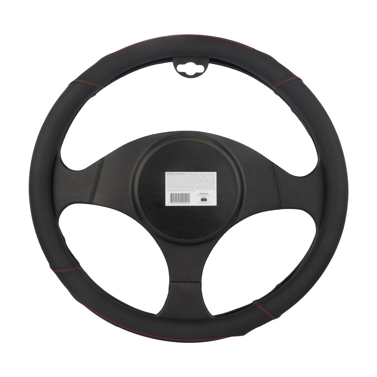 SIMONIZ - Forro Timón Microperforado SIMONIZ Full Equipo Costura Roja