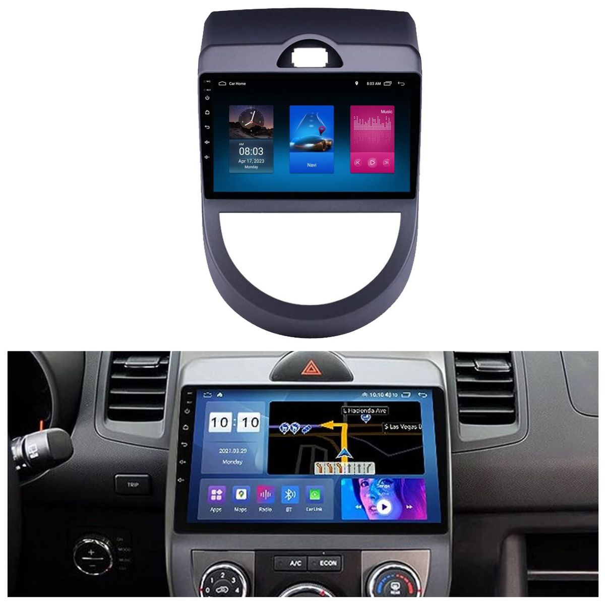 GENERICO - RADIO PARA KIA SOUL 09-13 ANDROID 13 CARPLAY.