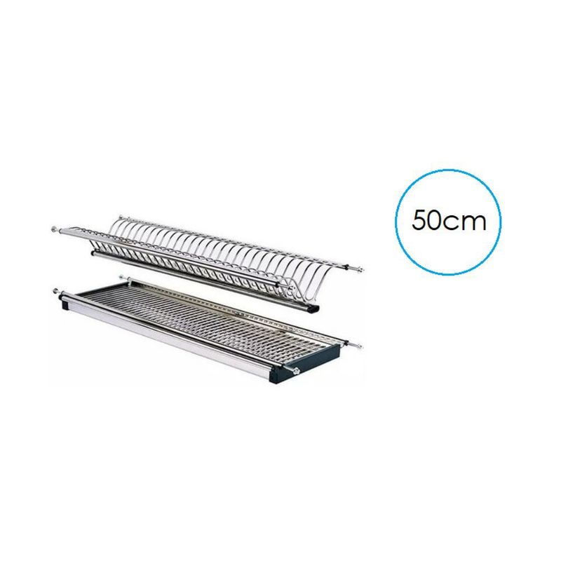 GENERICO - Locero Platero Escurridor Platos 100 Acero Inoxidable 50cm