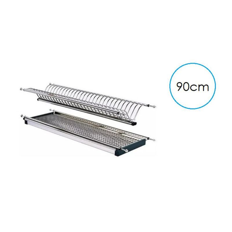 GENERICO - Locero Platero Escurridor Platos 100 Acero Inoxidable 90cm