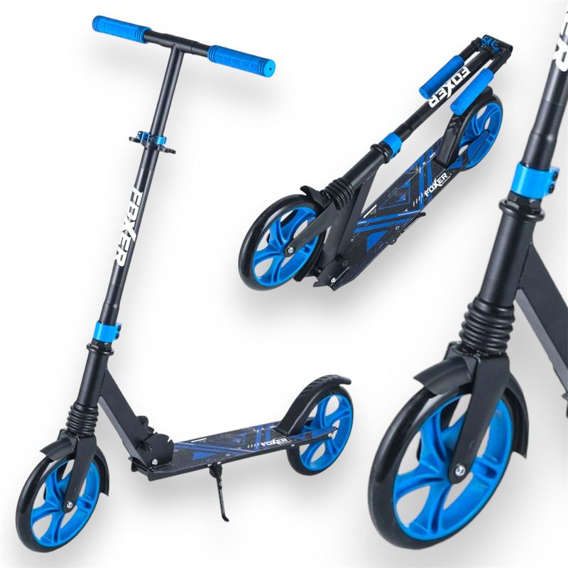 MULTIPLACE COLOMBIA - Monopatin scooter para niños grande foxer extra fina Azul