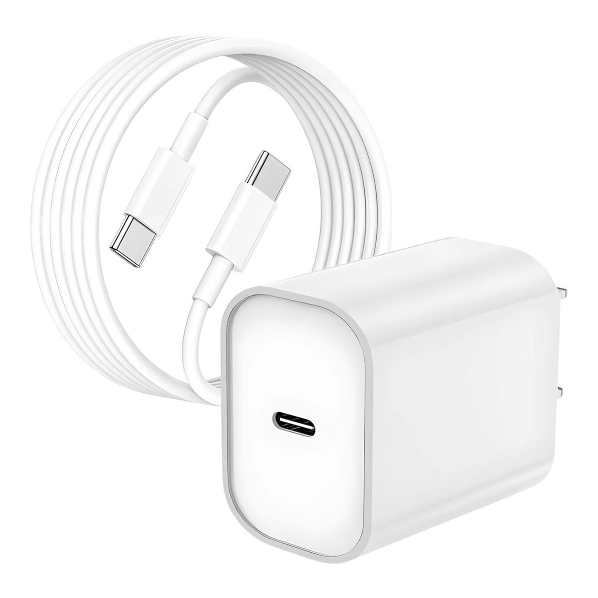 GENERICO - Cargador compatible con iPhone 15 cable tipo c a tipo c, carga rápida