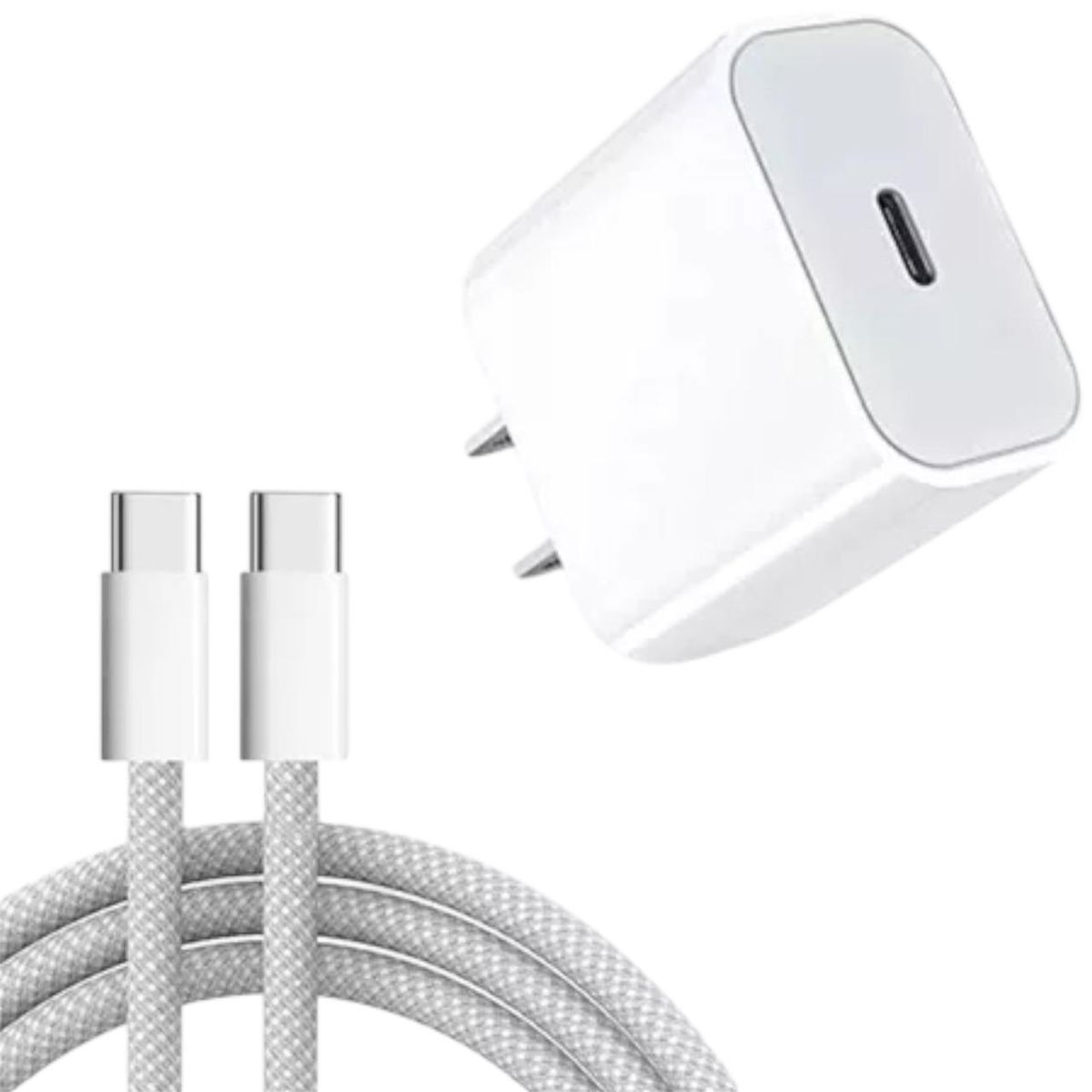 GENERICO - Cargador compatible con iPhone 15 cable tipo c a tipo c, carga rápida