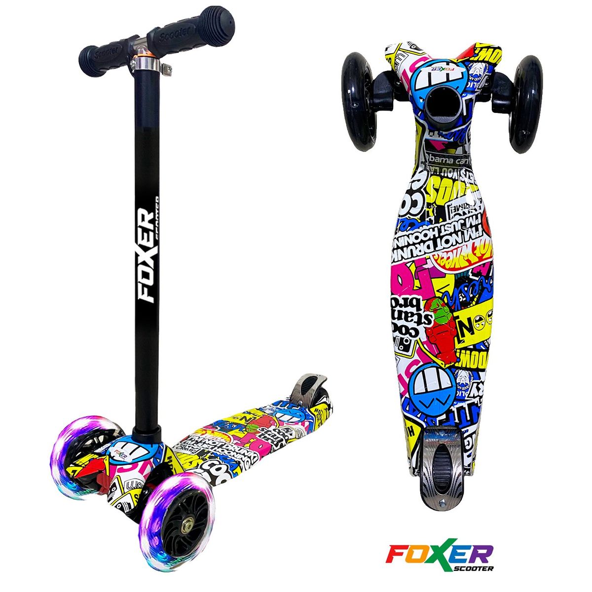 MULTIPLACE COLOMBIA - Monopatin scooter para niños grande foxer scooter extra fina-