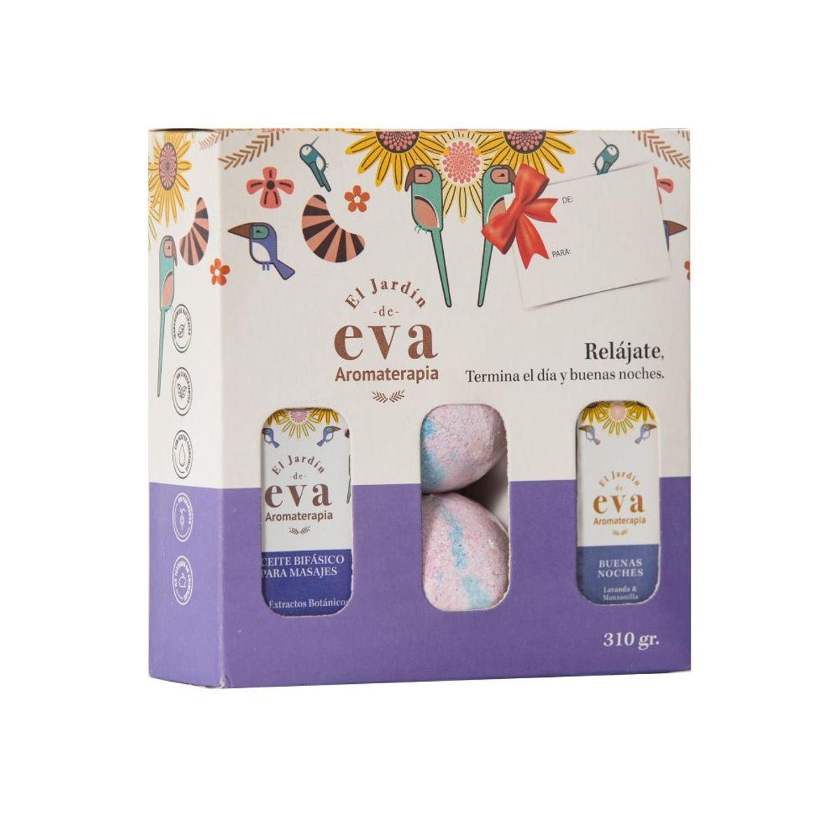 NATURESSE - Kit relájate aromaterapia JARDIN DE EVA x 4 unds