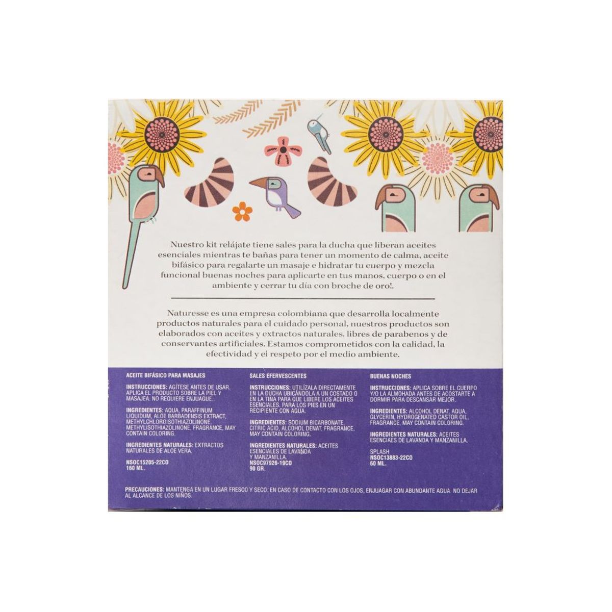 NATURESSE - Kit relájate aromaterapia JARDIN DE EVA x 4 unds