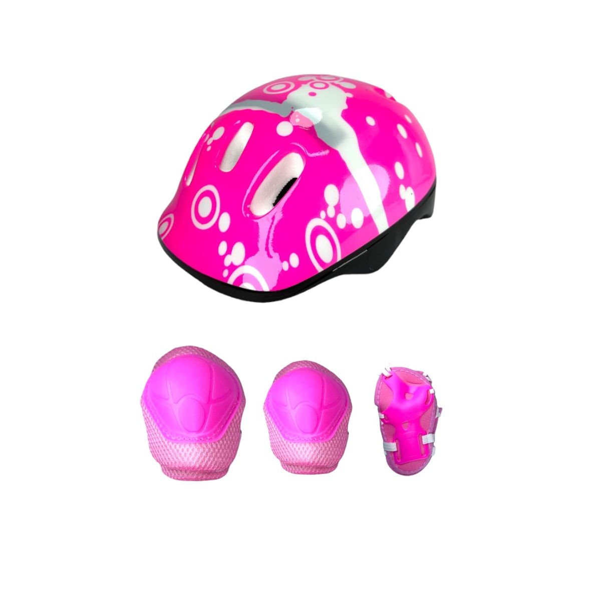 CHICAGO - Patines Semiprofesionales Kit Chicago Con Protecciones S 31 Ajustables a 34 Fucsia