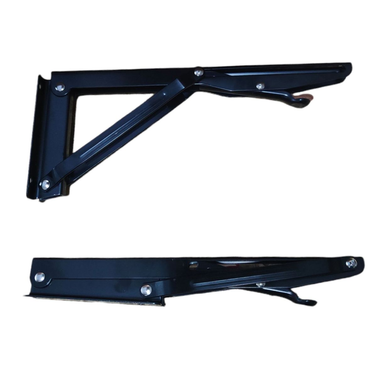 GENERICO - Pie Amigo Abatible - Escualizable X2 Piezas 25cm 10 Negro