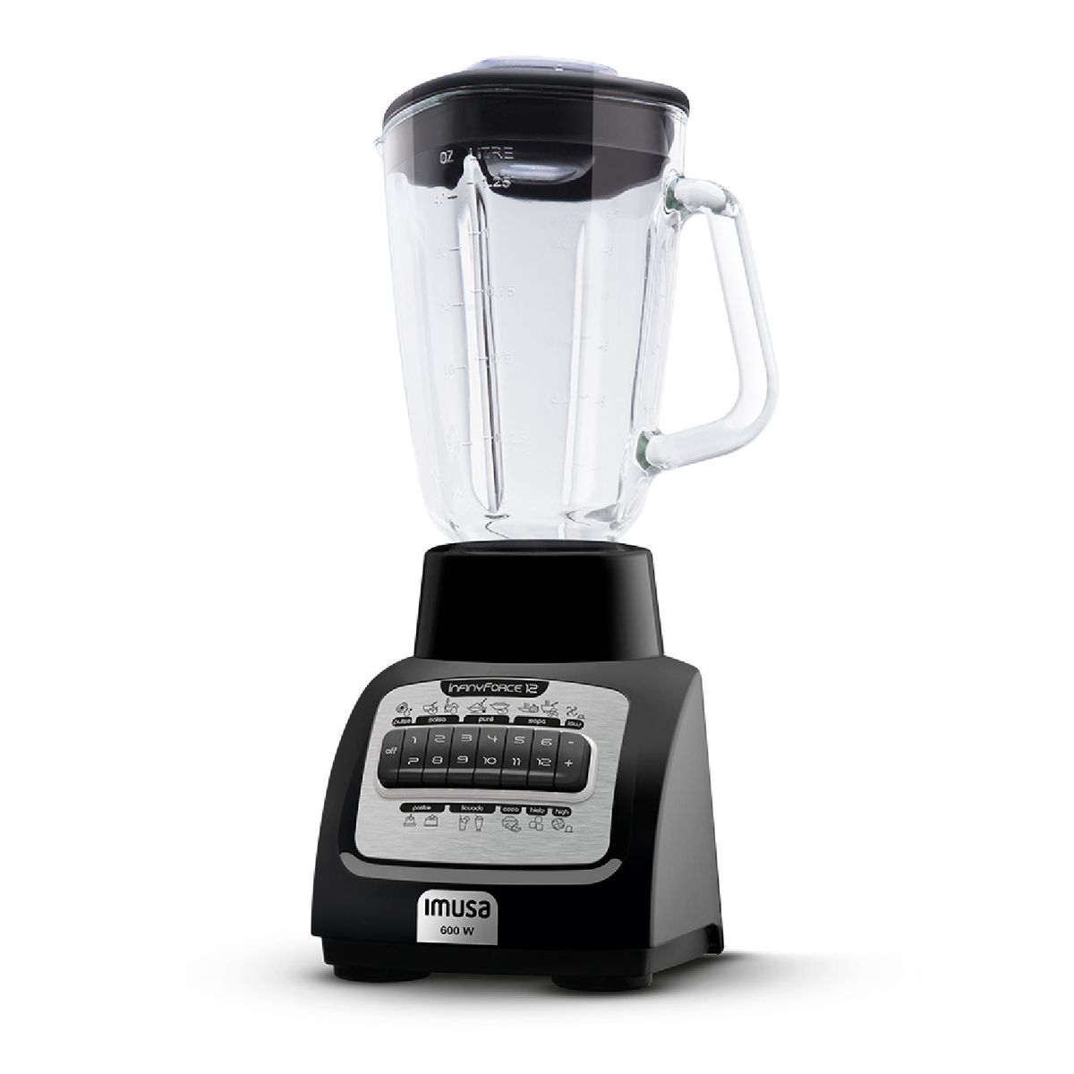 IMUSA - Licuadora IMUSA Infiny Force 12 Velocidades Negro