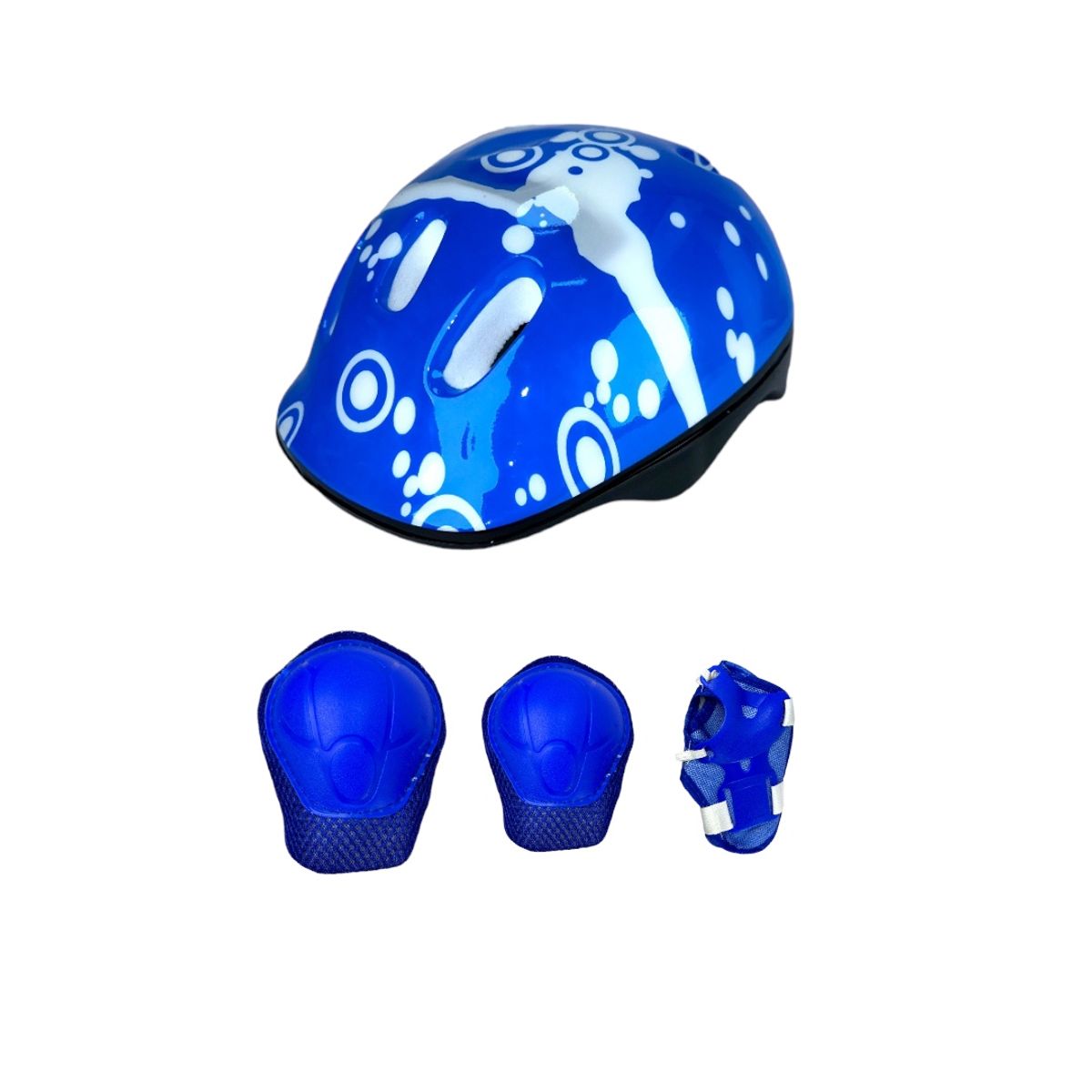 CHICAGO - Patines Semiprofesionales Kit Chicago Con Protecciones XS 27 Ajustables a 30 Azul
