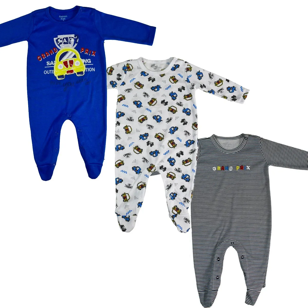 MUNDO BEBE - pijama para bebe niño enterizas  x3 unid bebé.