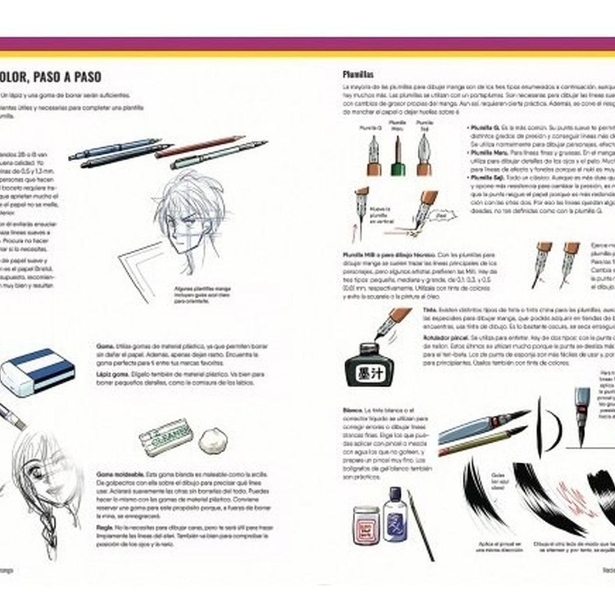 GENERICO - Dibujar Y Colorear Caras Anime Y Manga. Técnica Para Crear