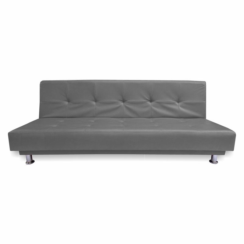 PRODESCANSO - Sofa Cama One En Ecocuero - gris