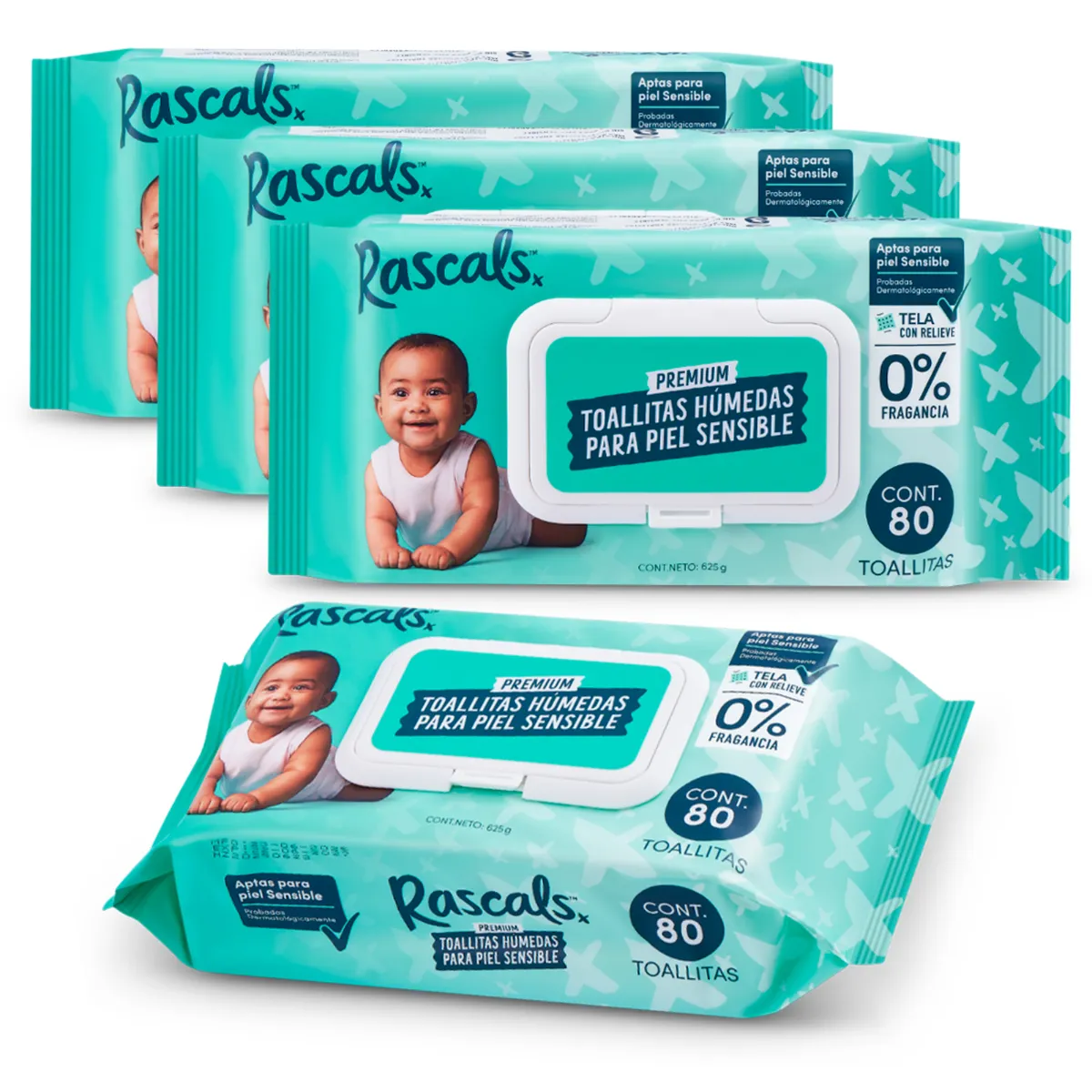 DR BROWNS - Set Pañitos Humedos R+F 320 Unds 4Pq X 80