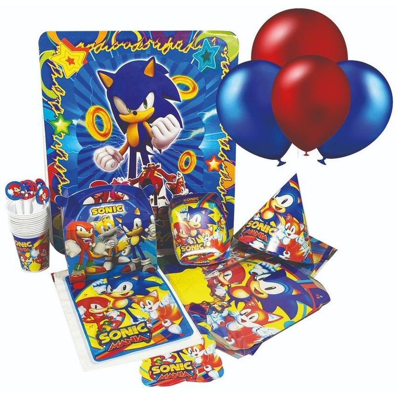 MULTIPLACE COLOMBIA - Piñata y decoracion de sonic para fiesta de cumpleaños