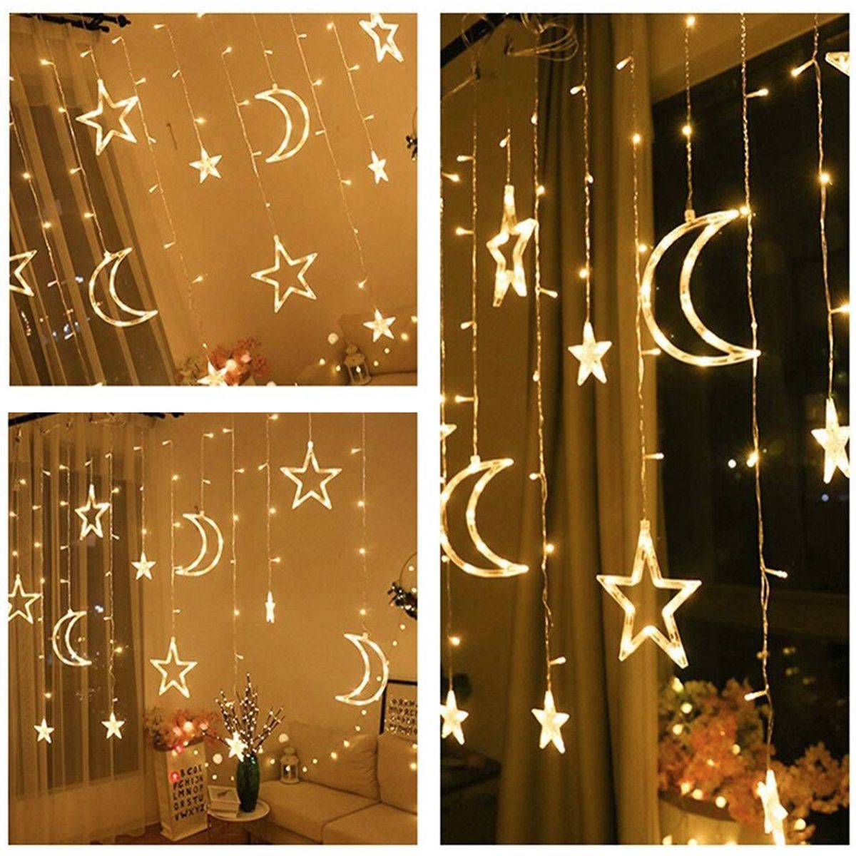 MULTIPLACE COLOMBIA - luces de navidad decorativas con figuras de estrellas
