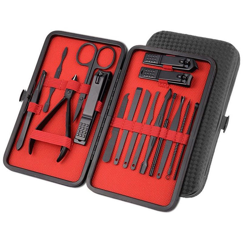 MULTIPLACE COLOMBIA - Set de manicure profesional en acero 15 piezas