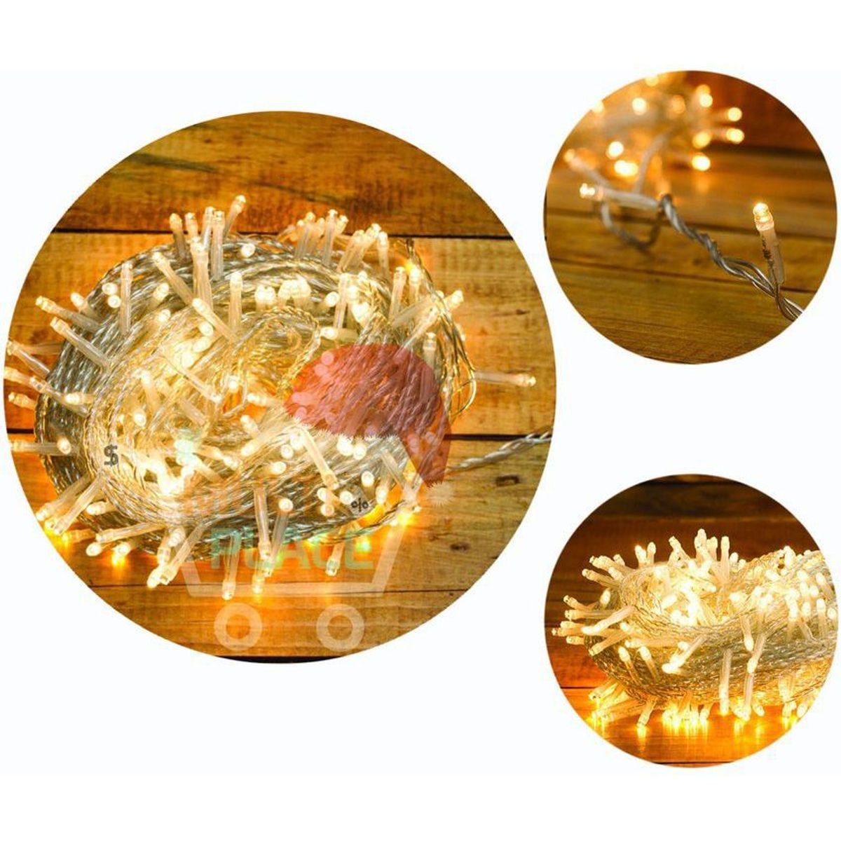 SPORT ELEC - Luces de navidad lineal 100 led 8 metros para árbol y otros