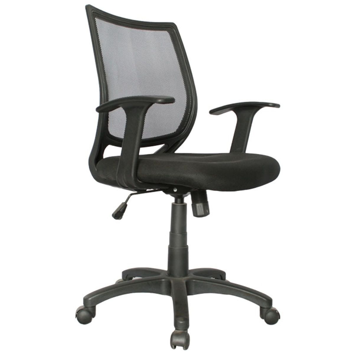 MUEBLESYA - Silla de Oficina Ergonomica ZIPAQUIRA Marco Negro Base Nylon