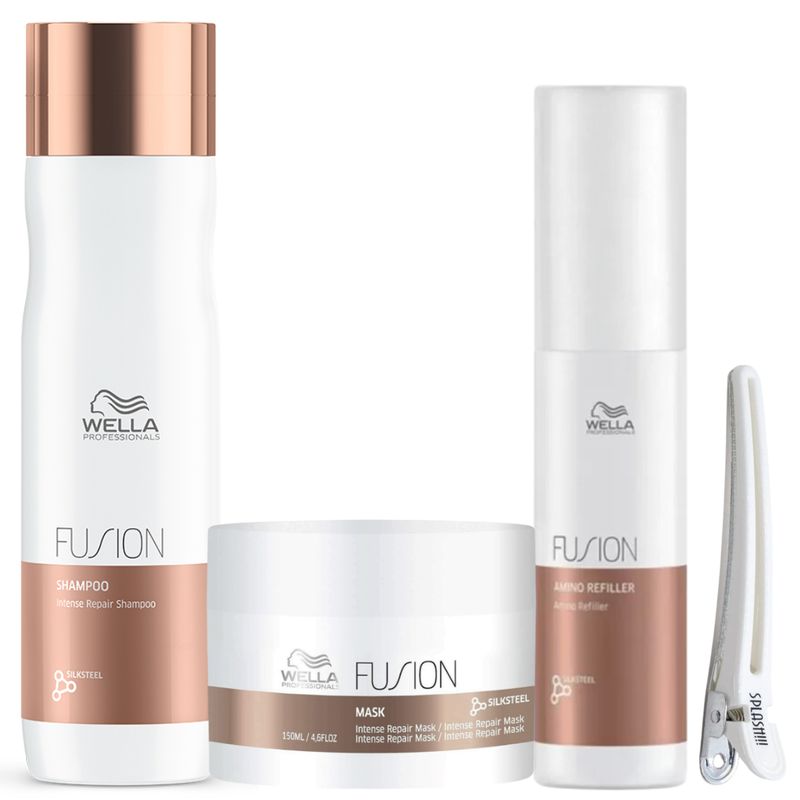 WELLA - Kit Wella Fusion Shampoo Mascarilla Aminorefiller